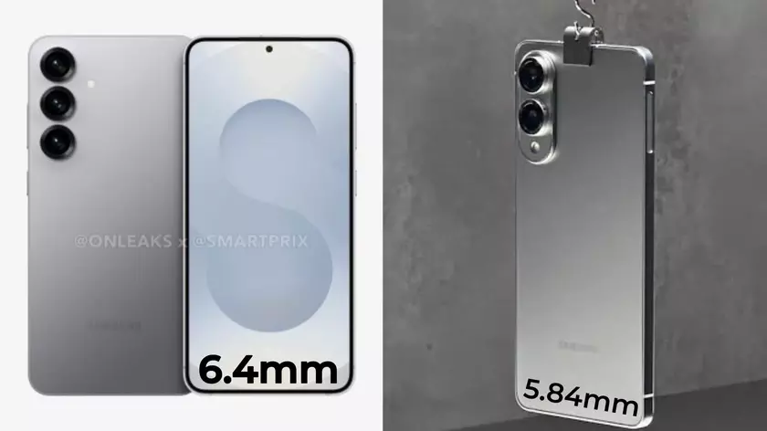 Первый взгляд на Galaxy S25 Edge: коллаж рендера и реального устройства