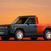 Slate electric pick-up truck in action