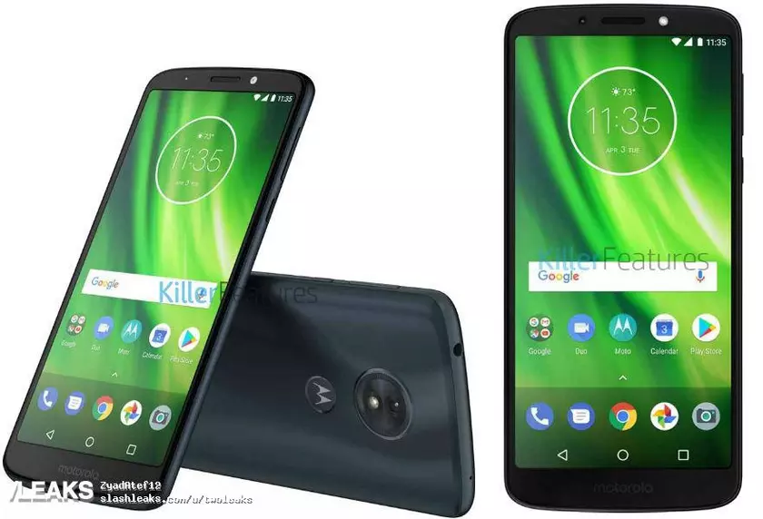 Безрамочный смартфон Moto G6 Play показался на новых рендерах 