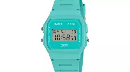 Casio introduced the new G-Shock F-91WB-2A2 watch with a 7-year battery