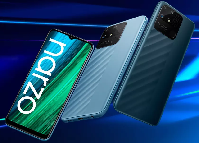 realme представит недорогой смартфон Narzo 50A Prime с ёмким аккумулятором