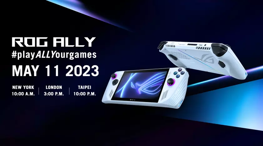 Официально: ASUS представит игровую консоль ROG Ally с экраном на 120 Гц и чипом AMD на мероприятии 11 мая