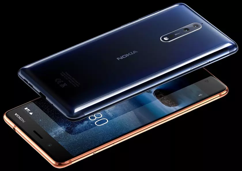 Nokia 8: флагман с двойной камерой, оптикой ZEISS и Nokia OZO Audio
