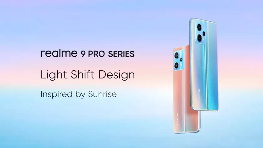 realme показала как смартфоны realme 9 pro и realme 9 pro+ будут менять цвет задней панели