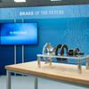 Mercedes technology is being demonstrated at the exhibition