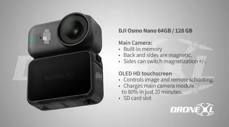 DJI готує модульну камеру Osmo Nano