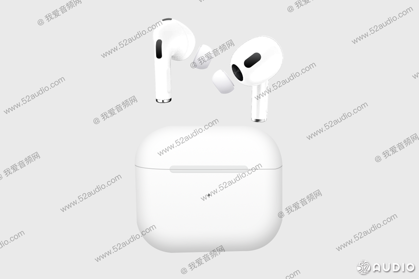 Наушники AirPods третьего поколения на новых изображениях с дизайном в стиле AirPods Pro