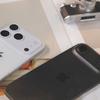 A miniature mock-up of the iPhone 17 Pro