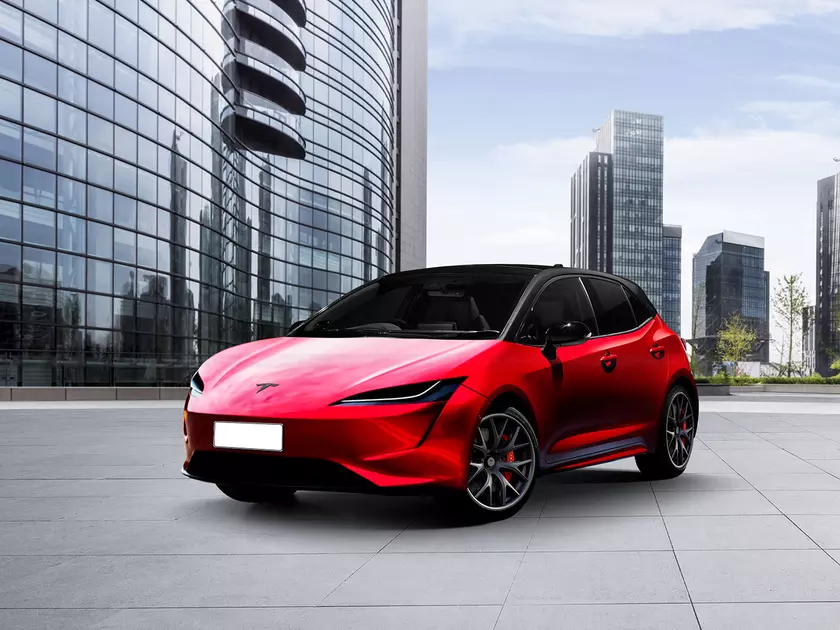 Самый дешёвый электромобиль Tesla появился на качественных изображениях (на самом деле нет)