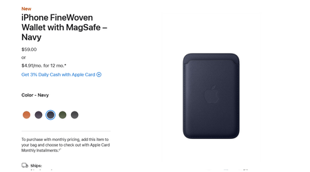 Apple will bring back FineWoven, but not in cases