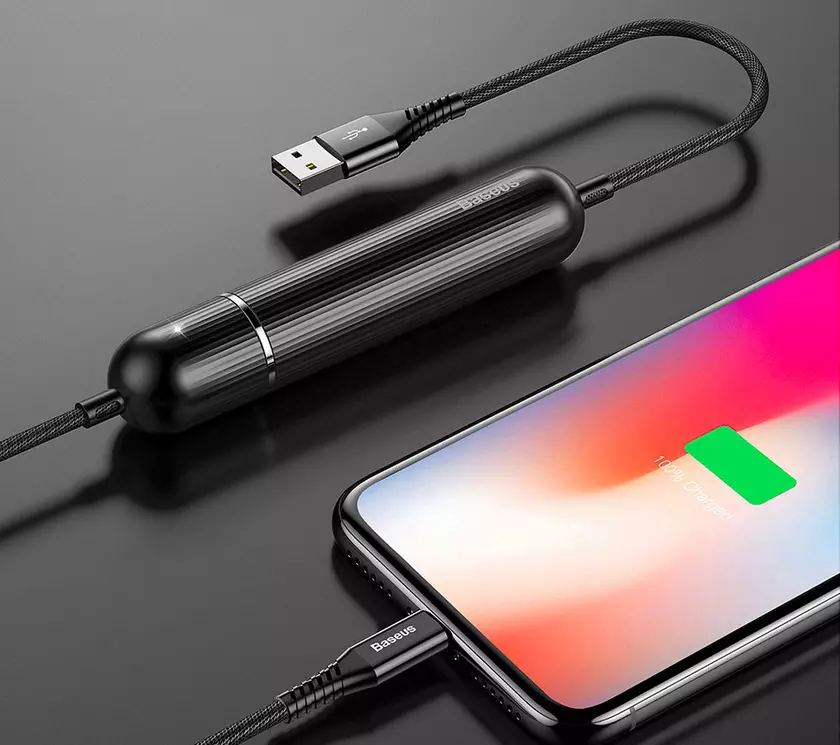Зарядный кабель Baseus для iPhonе со встроенным аккумулятором