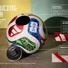 Мініатюра офіційного м'яча Adidas FIFA 2026 – TRIONDA, вигляд 2