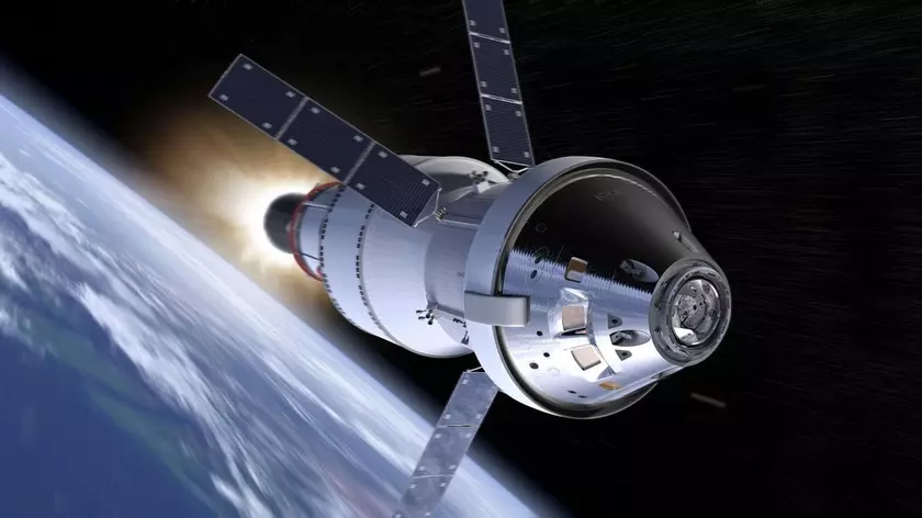 Земля с борта корабля Orion