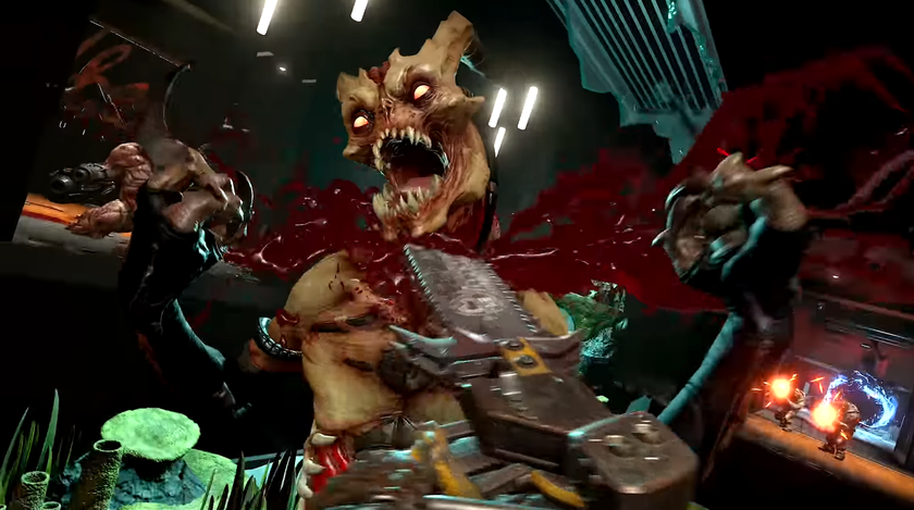 Больно смотреть: в новом трейлере DOOM Eternal демоны превращаются в фарш под металкор