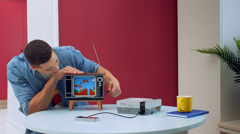 Новый набор от LEGO и Nintendo позволит собрать легендарную NES и телевизор к ней
