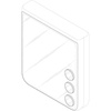 Samsung Galaxy Z Flip 7 design, 3D view from the telephoto camera