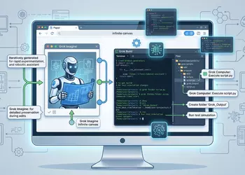 Grok штурмует дизайн-пространство: быстрая генерация в Paper и полный контроль над ПК
