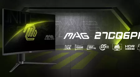 MSI MAG 27CQ6PF: ігровий монітор із 2K-екраном на 180 Гц за $189