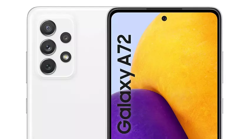 Samsung Galaxy A72 на рендерах: 6,7" Super AMOLED дисплей, подэкранный сканер, чип Snapdragon 720G и квадрокамера