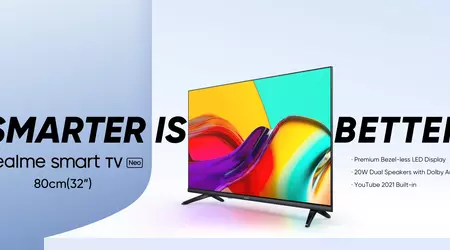 Realme Smart TV Neo: 32-дюймовий телевізор з тонкими рамками, динаміками на 20 Вт, Android TV на борту і цінником в $ 205