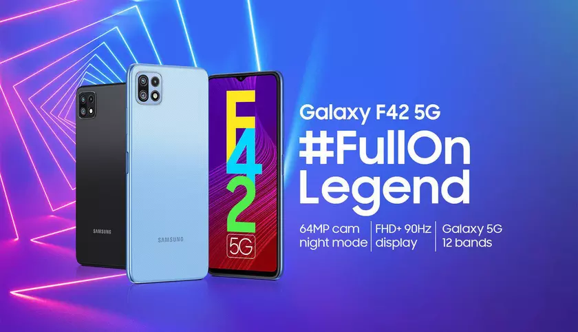 Samsung Galaxy F42 5G: FHD+ экран на 90 Гц, чип MediaTek Dimensity 700, до 8 ГБ ОЗУ и батарея на 5000 мАч за $285
