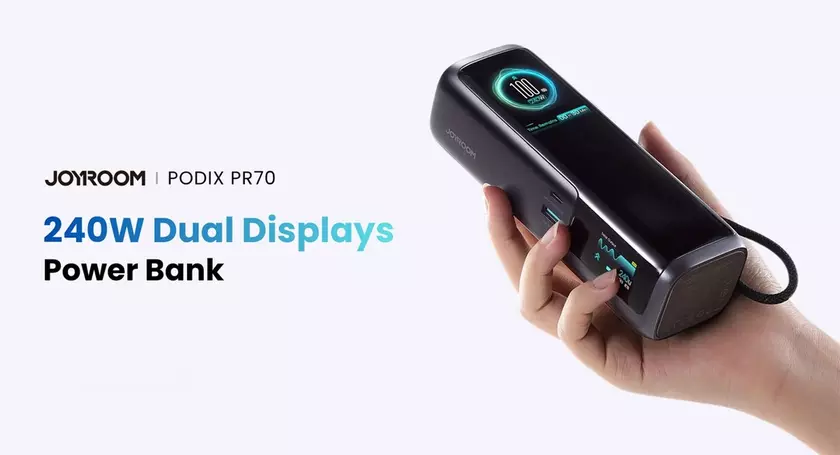 JOYROOM выпустила PODIX PR70: премиальный пауэрбанк на Kickstarter