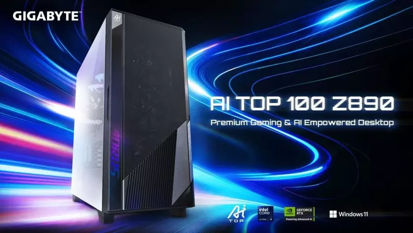 GIGABYTE выводит мощность на новый уровень: AI TOP 100 Z890 с Intel Ultra 9 и RTX 5090