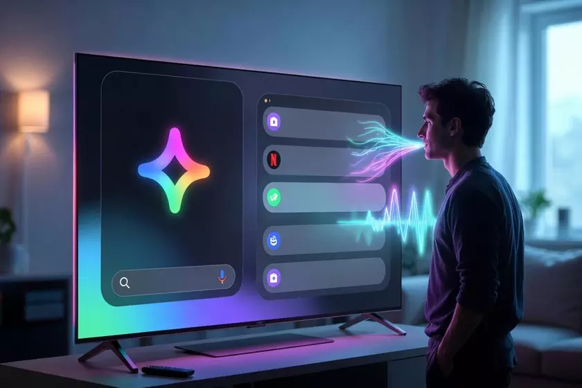 Управление настройками Google TV голосом