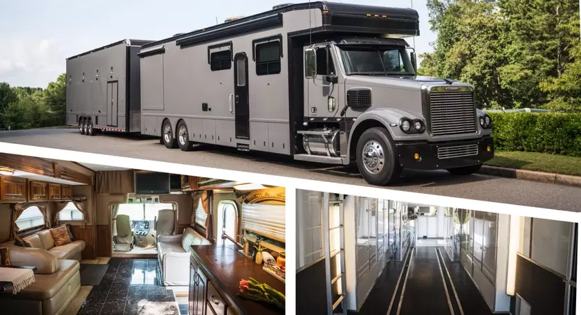 В США создали автодом с гаражом за $425 000 на базе Freightliner Coronado