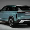 Мініатюра Jaecoo 7 PHEV вид ззаду під три чверті