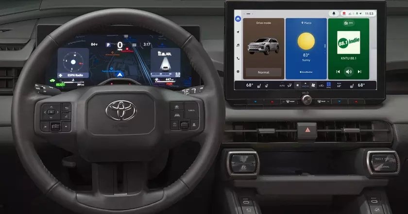 Toyota RAV4 2026: Новая эра навигации на дисплее водителя