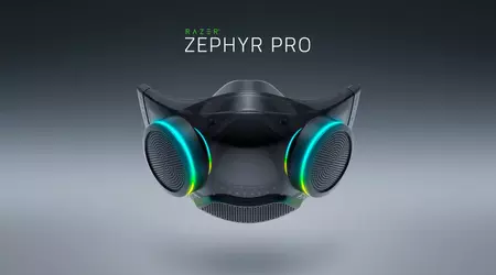 Razer introduced the Zephyr Pro face shield - now also with a loudspeaker, but one and a half times more expensive