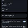 Setting up the home screen in One UI 7