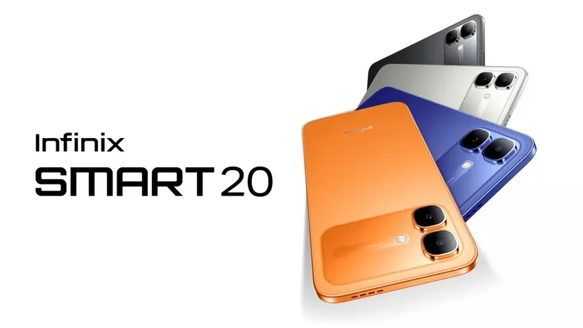 Смартфон Infinix Smart 20 с большим экраном