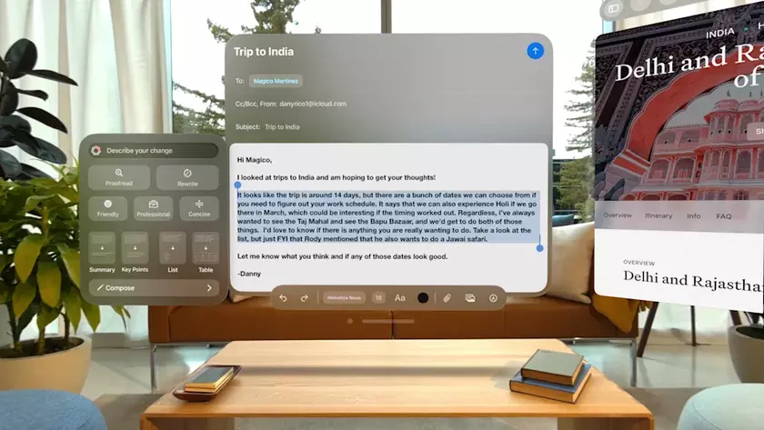 visionOS 2.4: Apple Intelligence усиливает возможности Vision Pro