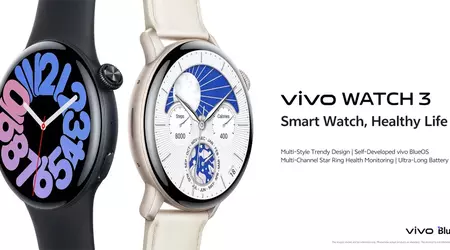 Vivo презентує Vivo Watch 3 з BlueOS: годинник з тривалістю роботи до 16 днів