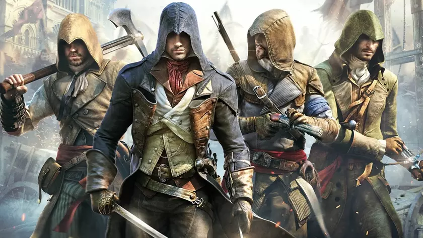 Релизный арт Assassin’s Creed Unity: возвышение Парижских катакомб