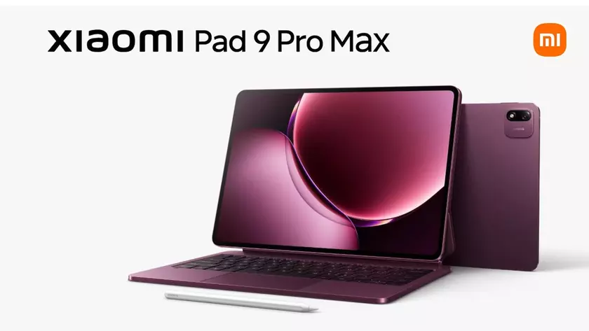 Планшет Xiaomi Pad 9 Pro Max в винно-красном цвете