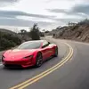 Попередній вигляд Tesla Roadster з видом на колеса