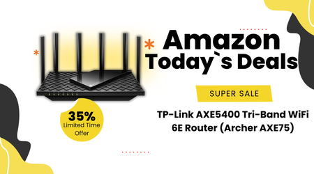TP-Link AXE5400 Tri-Band WiFi 6E Router (Archer AXE75) - Save $70 Today!