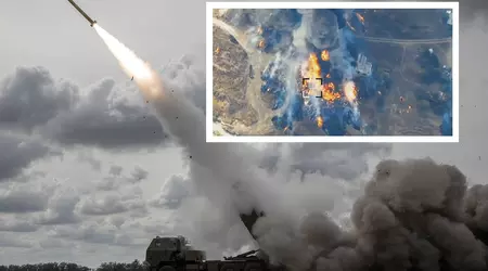 HIMARS знищив російський склад із боєприпасами та протитанковими ракетами «Вихор» для ударних вертольотів Ка-52