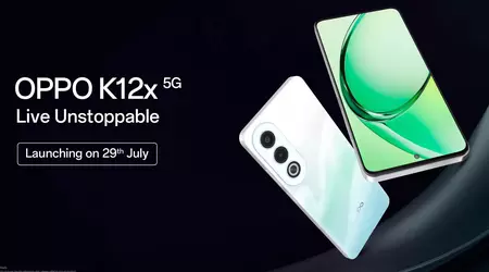 OPPO K12x 5G із захистом MIL-STD-810H та IP54 дебютує на глобальному ринку 29 липня