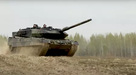 Les forces armées ukrainiennes présentent pour la première fois des chars allemands Leopard 2A6 (vidéo)