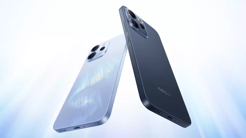 Смартфон Oppo Reno 15A в синем цвете