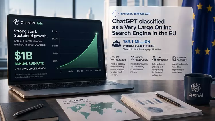 ChatGPT зарабатывает миллиарды на рекламе, пока ЕС готовит для OpenAI «тёплый» приём