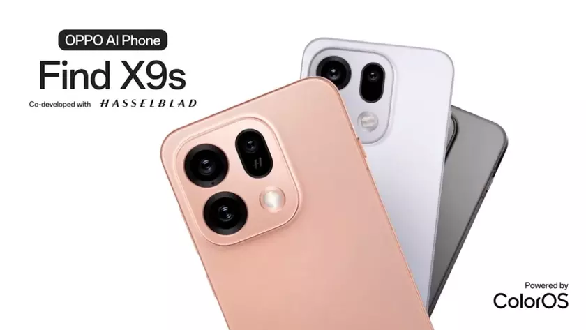 Тонкие рамки дисплея Oppo Find X9s