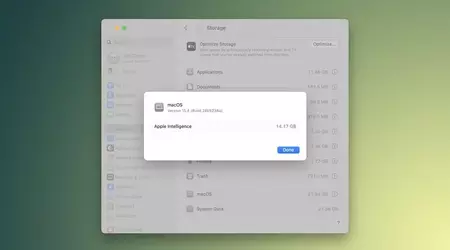 Comment connaître l'espace occupé par Apple Intelligence dans macOS 15.4