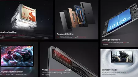 ZTE випустила ігровий планшет RedMagic Nova із дисплеєм 2,8K та чипсетом Snapdragon 8 Gen 