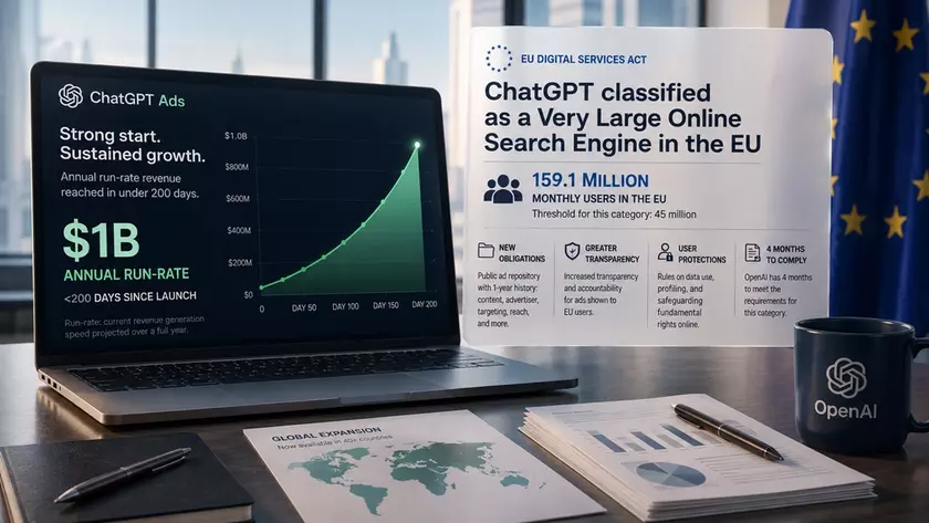 Интерфейс рекламного кабинета OpenAI