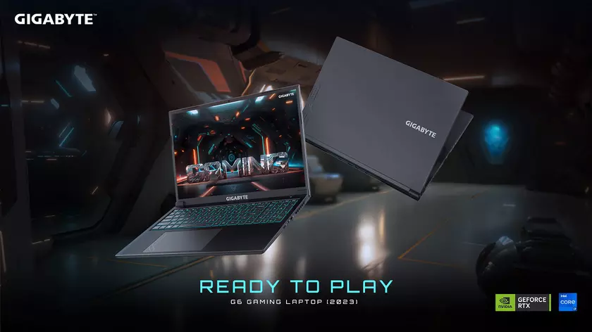 Gigabyte G6 – игровой ноутбук с Intel Core 13-го поколения, видеокартами GeForce RTX 40 и 165-Гц дисплеем